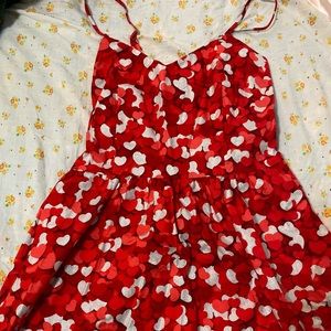 Heart print dress